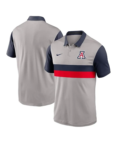 Nike Men's Gray/Navy Arizona Wildcats Vapor Performance Polo Shirt
