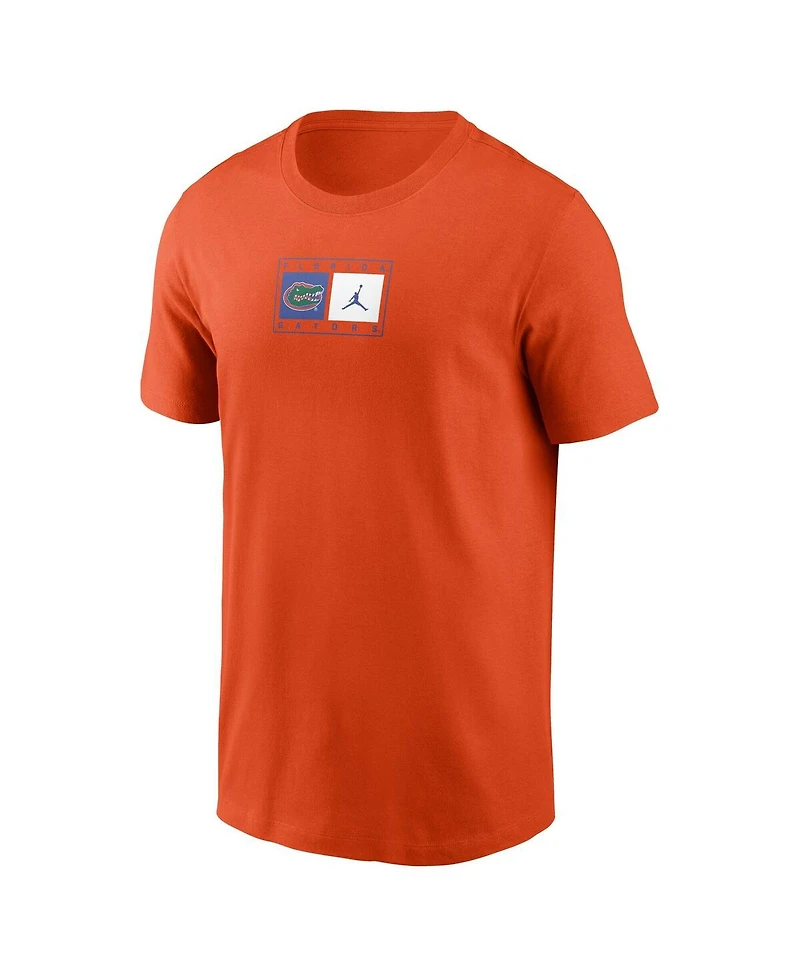 Jordan Men's Orange Florida Gators Campus Logo Swoosh T-Shirt