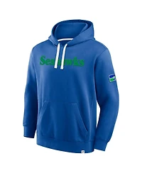 Fanatics Men's Royal Seattle Seahawks New Horizons Heritage Pullover Hoodie