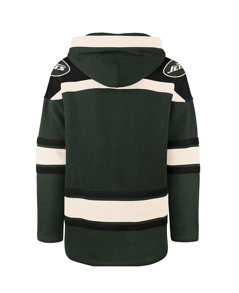 '47 Brand Men's Dark Green New York Jets Superior Lacer Hoodie