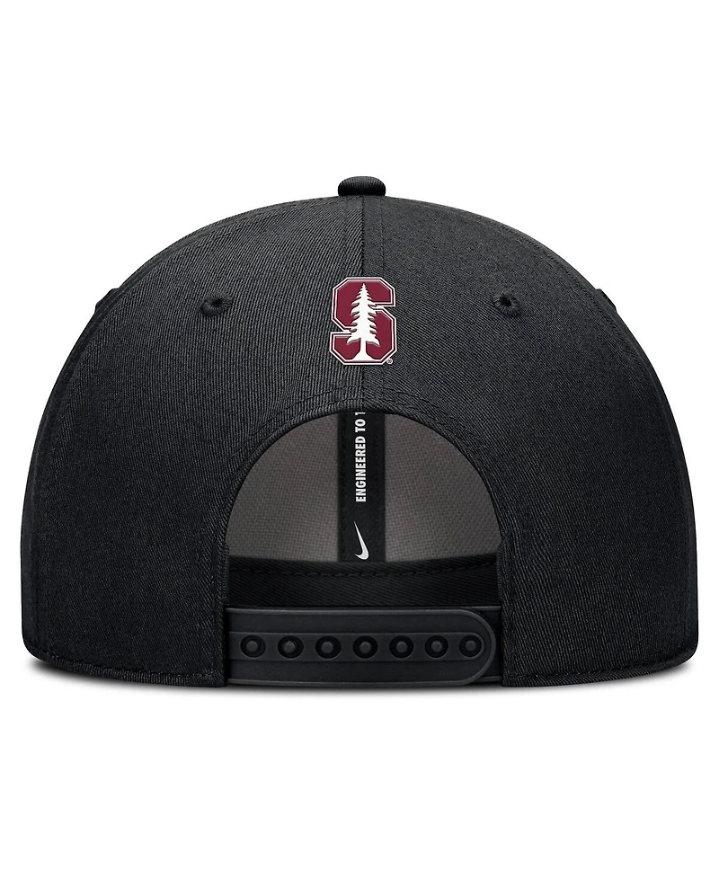 Nike Men's Black Stanford Cardinal Rise Practice Adjustable Hat