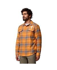 Columbia Men's Tennessee Orange Tennessee Volunteers Omni-Wick Flannel Long Sleeve Button-Up Shirt