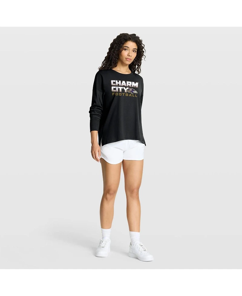 Fanatics Women's Black Baltimore Ravens Hometown Legacy Long Sleeve T-Shirt
