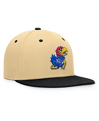 Fanatics Men's Khaki/Black Kansas Jayhawks Balance Fitted Hat