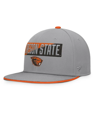 Fanatics Men's Gray Oregon State Beavers Duo Snapback Hat