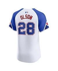 Nike Men's Matt Olson White Atlanta Braves City Connect Elite Jersey