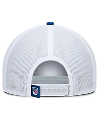 Fanatics Men's Blue/White New York Rangers Heritage Dutch A-Frame Trucker Adjustable Hat