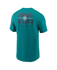 Nike Men's Ichiro Suzuki Teal Seattle Mariners 2025 National Baseball Hall of Fame Player Graphic T-Shirt