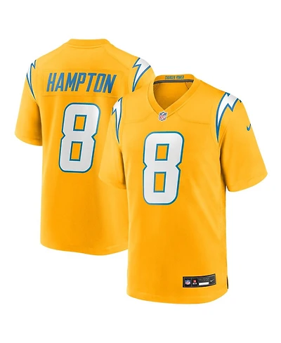 Nike Men's Omarion Hampton Gold Los Angeles Chargers Alternate Charger Power Game Player Jersey