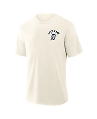 Fanatics Men's Cream Detroit Tigers Nostalgia Stadium Slub T-Shirt