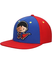 Lids Big Boys and Girls Royal/Red Superman Chibi Glow-in-the-Dark Snapback Hat
