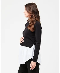 Ripe Maternity Pia Nursing Knit Black