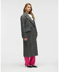 Nvlt Women's Retro Bold Chevron Oversized Coat