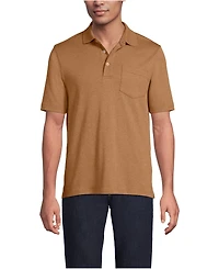 Lands' End Men's Tall Short Sleeve Cotton Supima Polo Shirt with Pocket