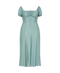 City Chic Plus Abbigail Split Maxi Dress