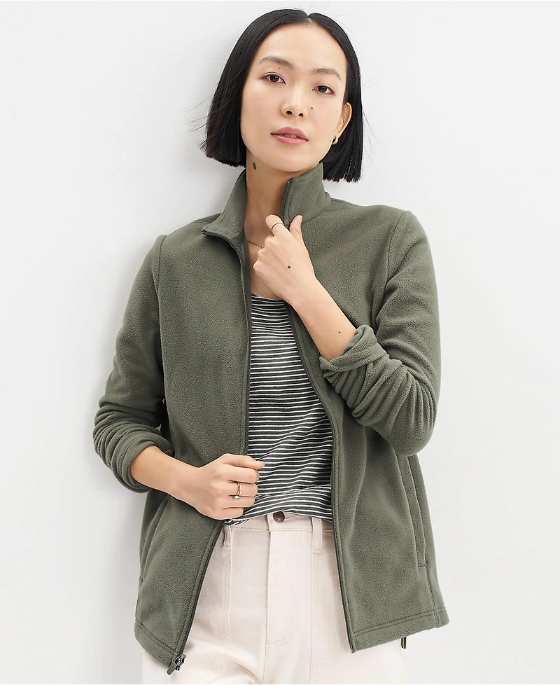 Lands' End Plus Anyweather Fleece Full Zip Jacket