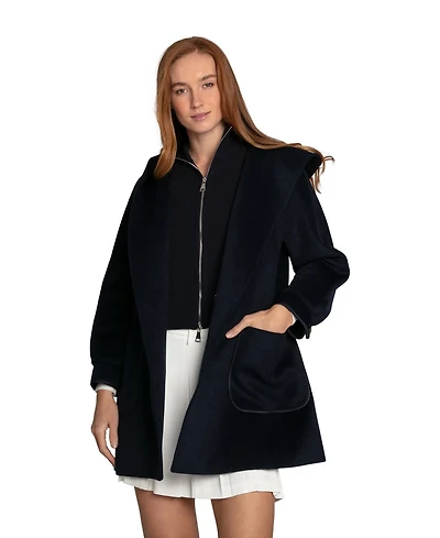 Belle & Bloom Women's Next To You Hooded Wool Blend Coat