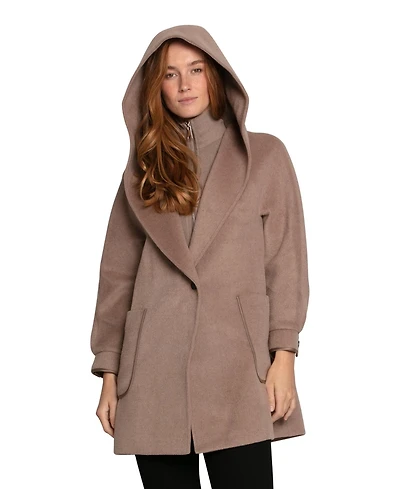 Belle & Bloom Women's Next To You Hooded Wool Blend Coat