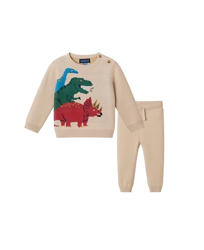 Andy & Evan Infant Boys Dinosaur Baby Sweater Set