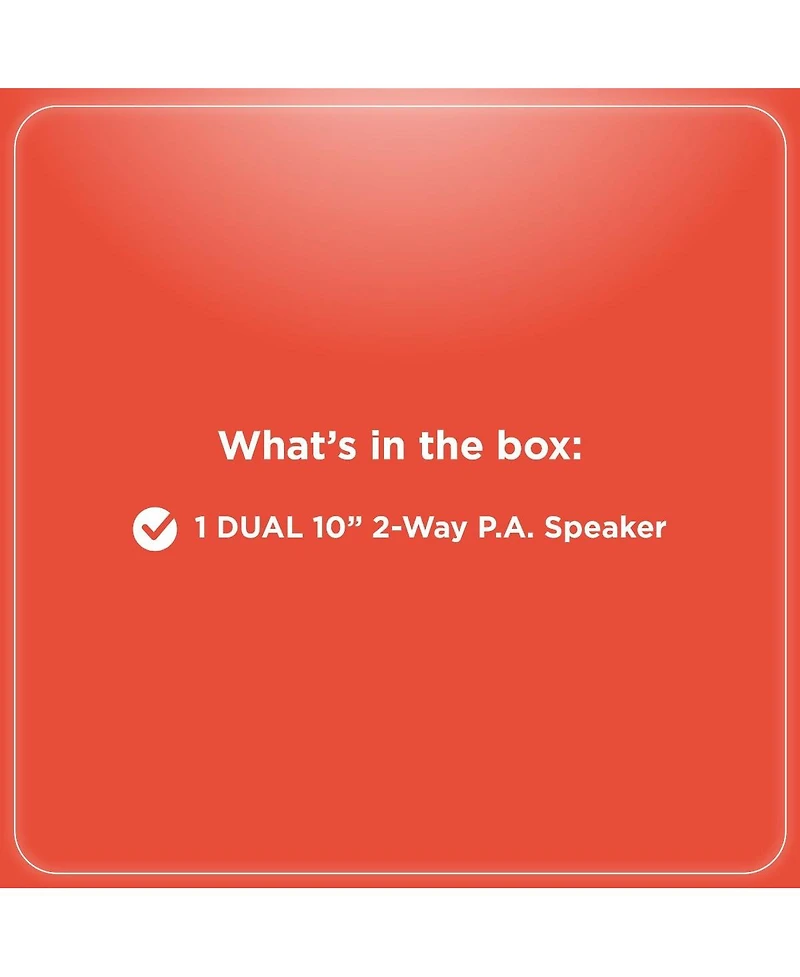 RadioShack Tower Party Speaker With 10 Inch Woofers 150W For Outdoor Remote Control Included 4001958