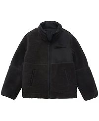 Rokka&Rolla Little and Big Boys' Reversible Lightweight Fleece Jacket