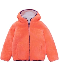 Rokka&Rolla Little and Big Girls' Reversible Fleece Jacket