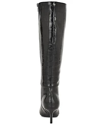 Nine West Women's Kimdee 9X9 Wide Calf Tall Stiletto Dress Boots