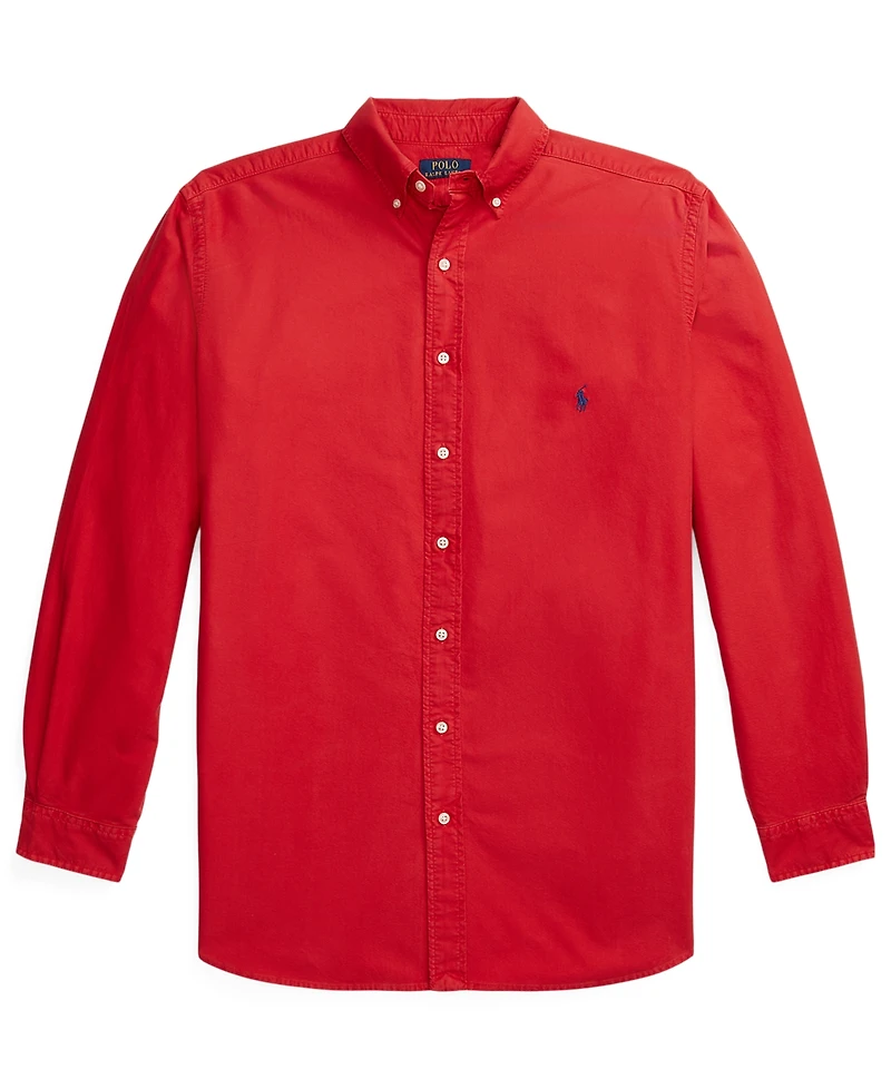 Polo Ralph Lauren Men's Big & Tall Garment-Dyed Oxford Shirt