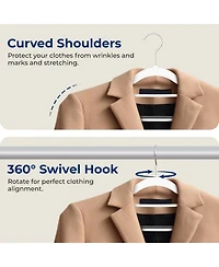 SereneLife 30 Pcs. Non-Slip Plastic Clothes Hanger