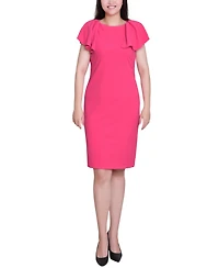 Ny Collection Women's Flutter Sleeve Sheath Dress