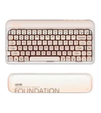 Lofree Dot Foundation Mechanical Keyboard with Jelly Palm Rest, 75% Hot-swappable, Rechargeable, Multi-Connection for Windows