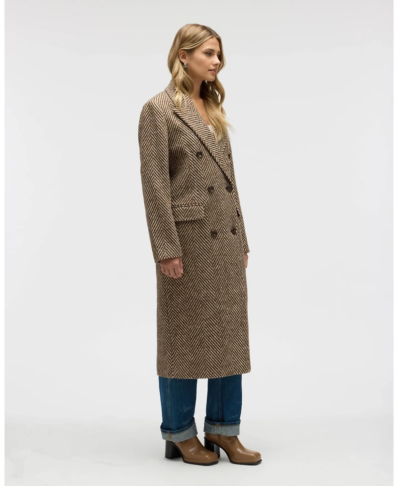 Nvlt Women's Chevron Long Coat