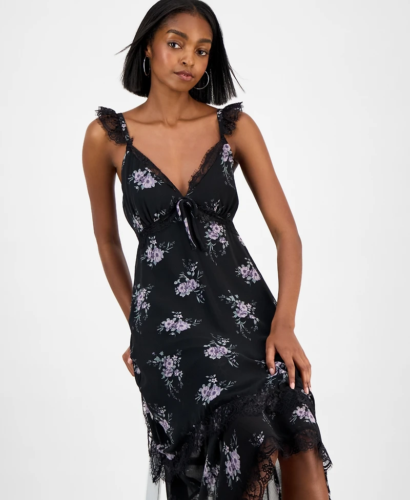 And Now This Women's Textured Slip Dress, Macy's Exclusive
