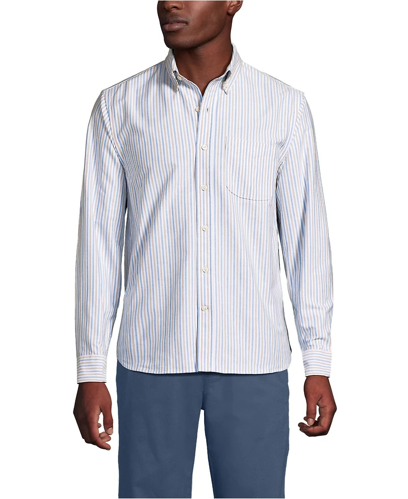 Lands' End Men's Long Sleeve Sail Rigger Oxford Shirt