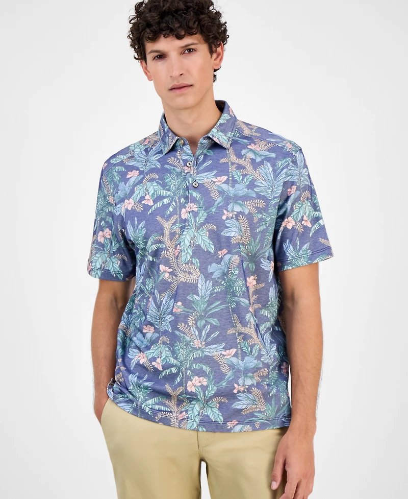 Tommy Bahama Men's Short Sleeve Bali Jungle Polo Shirt