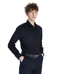 Bar Iii Men's Sateen Solid Dress Shirt, Macy's Exclusive