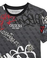Guess Big Boys Printed Short Sleeve T-Shirt