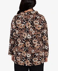 Ruby Rd. Plus Vintage Paisley Embellished Top