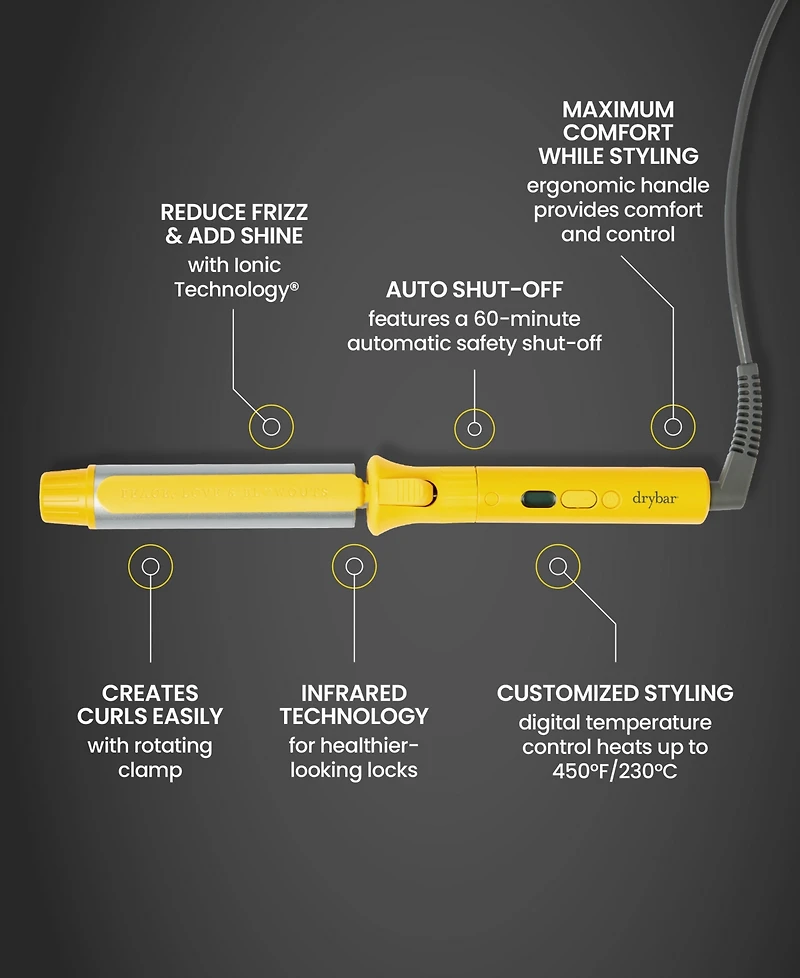 Drybar The 3-Day Bender Digital 1" Curling Iron