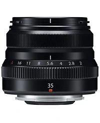 Fujifilm Xf 35mm f/2 R Wr Lens, Black, Bundle with 43mm Filter Kit, Lens Case, Cleaning Kit, Lens Cap Tether, Mac Software Kit