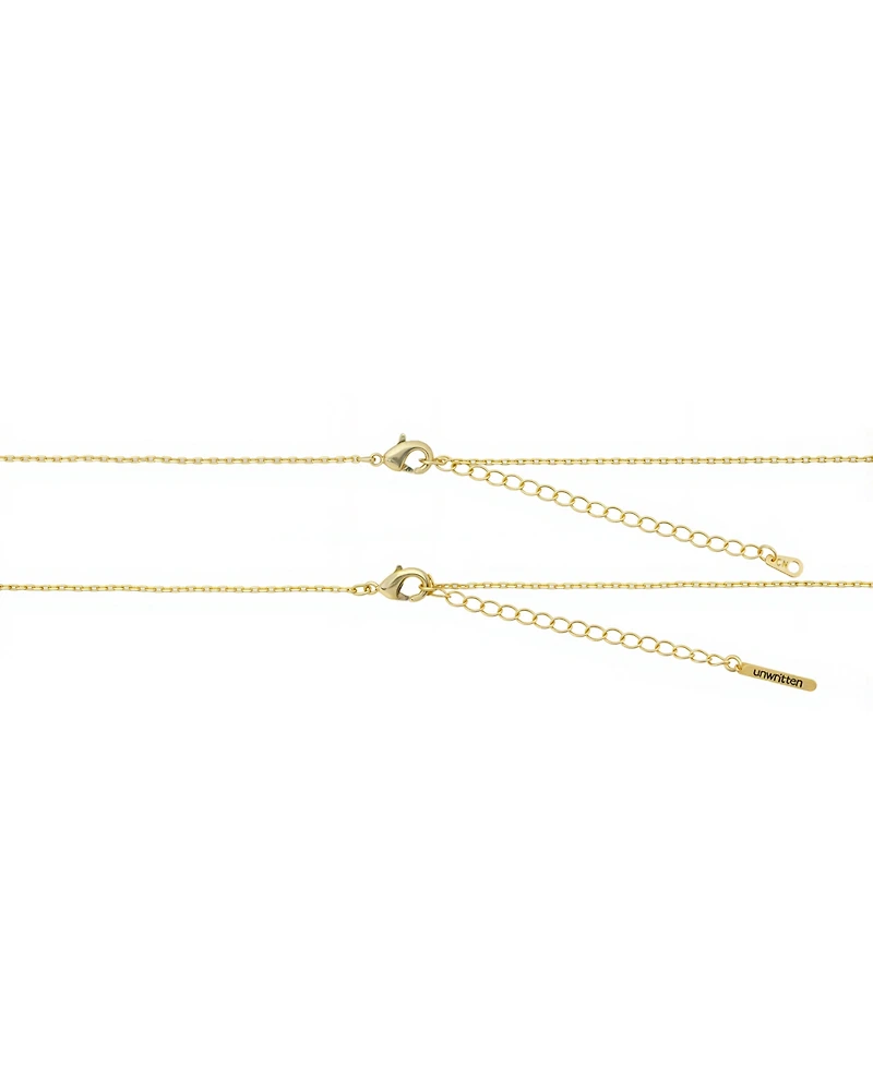 Unwritten Cubic Zirconia Celestial Pendant Layered Necklace Set