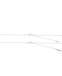 Unwritten Cubic Zirconia Butterfly Tag Pendant Layered Necklace and Earring Set