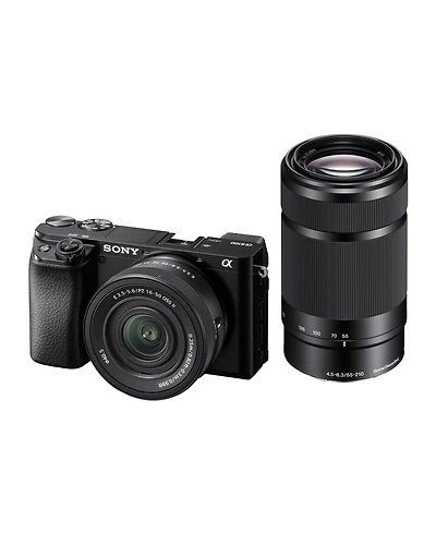 Sony Alpha a6100 Aps-c Mirrorless Camera with 16-50mm M2 and 55-210mm Lenses