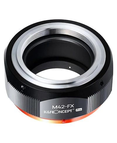 K&F Concept K&F Concept Kf M10115 High-precision Lens Adapter Ring, Matte Paint, Orange Secondary Oxide, M42-fx Pro