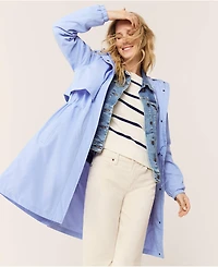 Lands' End Women's Squall Packable Long Raincoat