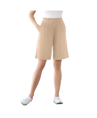 Woman Within Plus 7-Day Knit Short