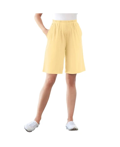 Woman Within Plus 7-Day Knit Short