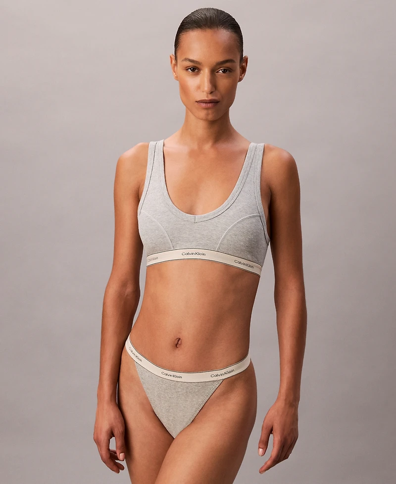 Calvin Klein Women's Heritage Cotton Lightly Lined Bralette QF8594