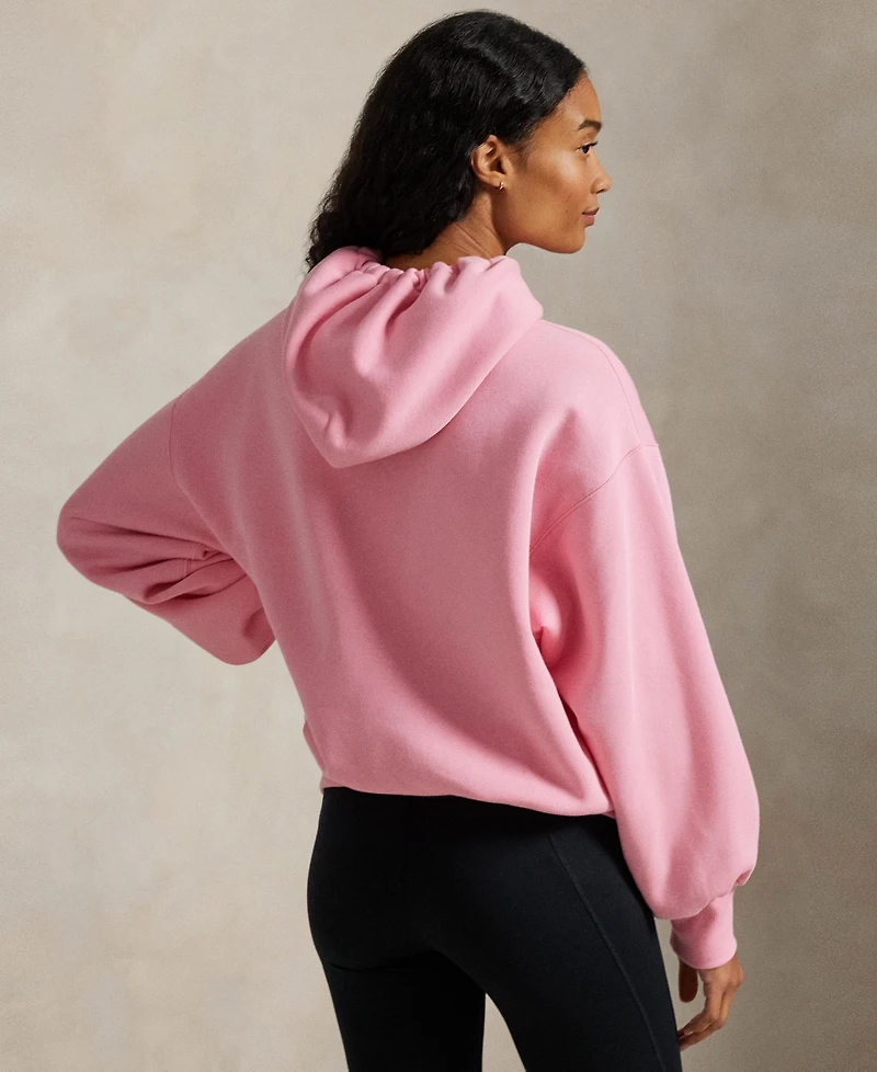 Polo Ralph Lauren Women's Pink Pony Logo Long Sleeve Hoodie