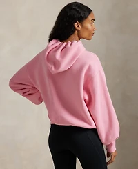Polo Ralph Lauren Women's Pink Pony Logo Long Sleeve Hoodie